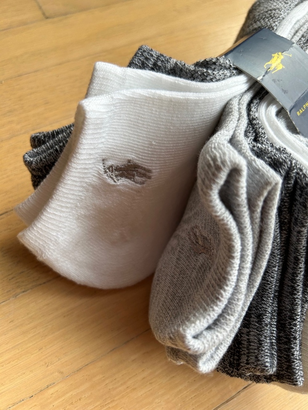 NWT Polo Ralph Lauren Women's 6-Pack Marled Ankle Socks Assorted
